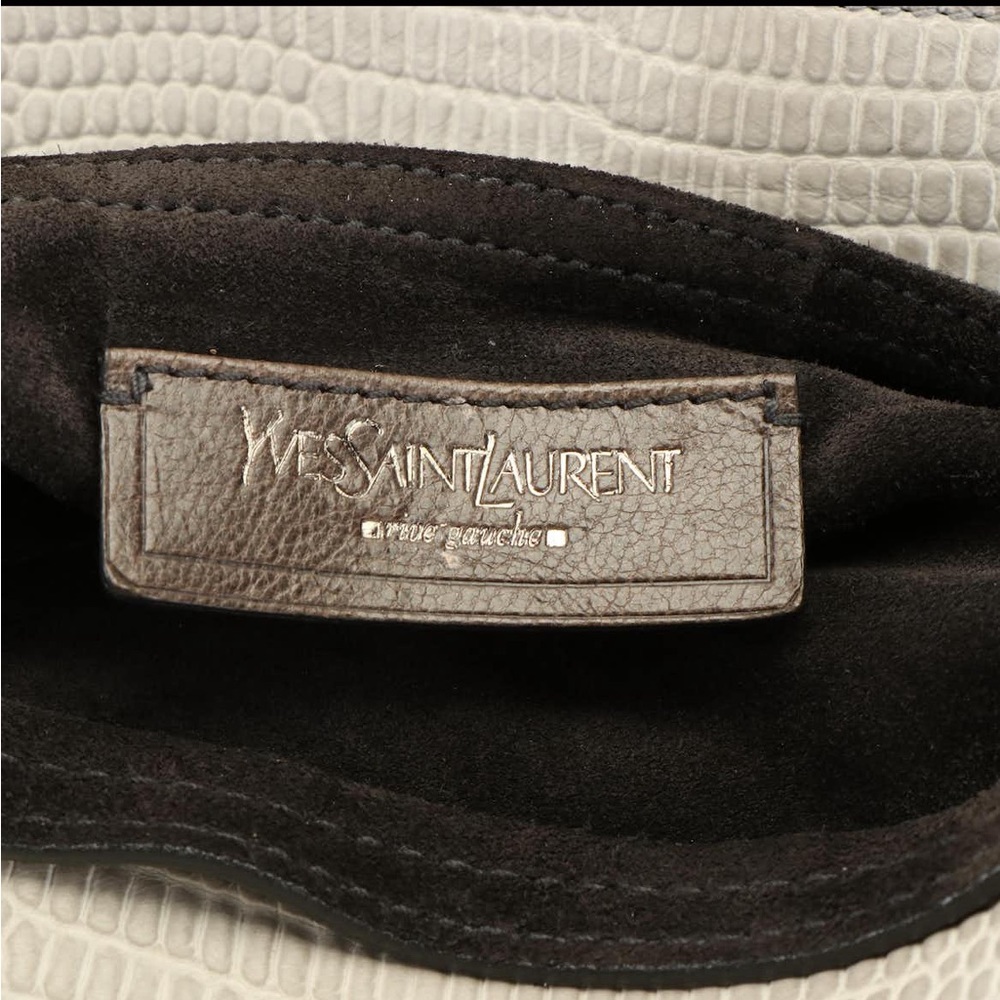 Yves Saint Laurent Muse Handbag in Lizard Embossed Leather and Suede - Picture 3 of 6
